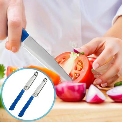 Schälmesser Obstschneider Set Verstellbare Edelstahlklinge Schnellschneidewerkzeug mit Sicherheitsfeder Praktisches Küchengerät