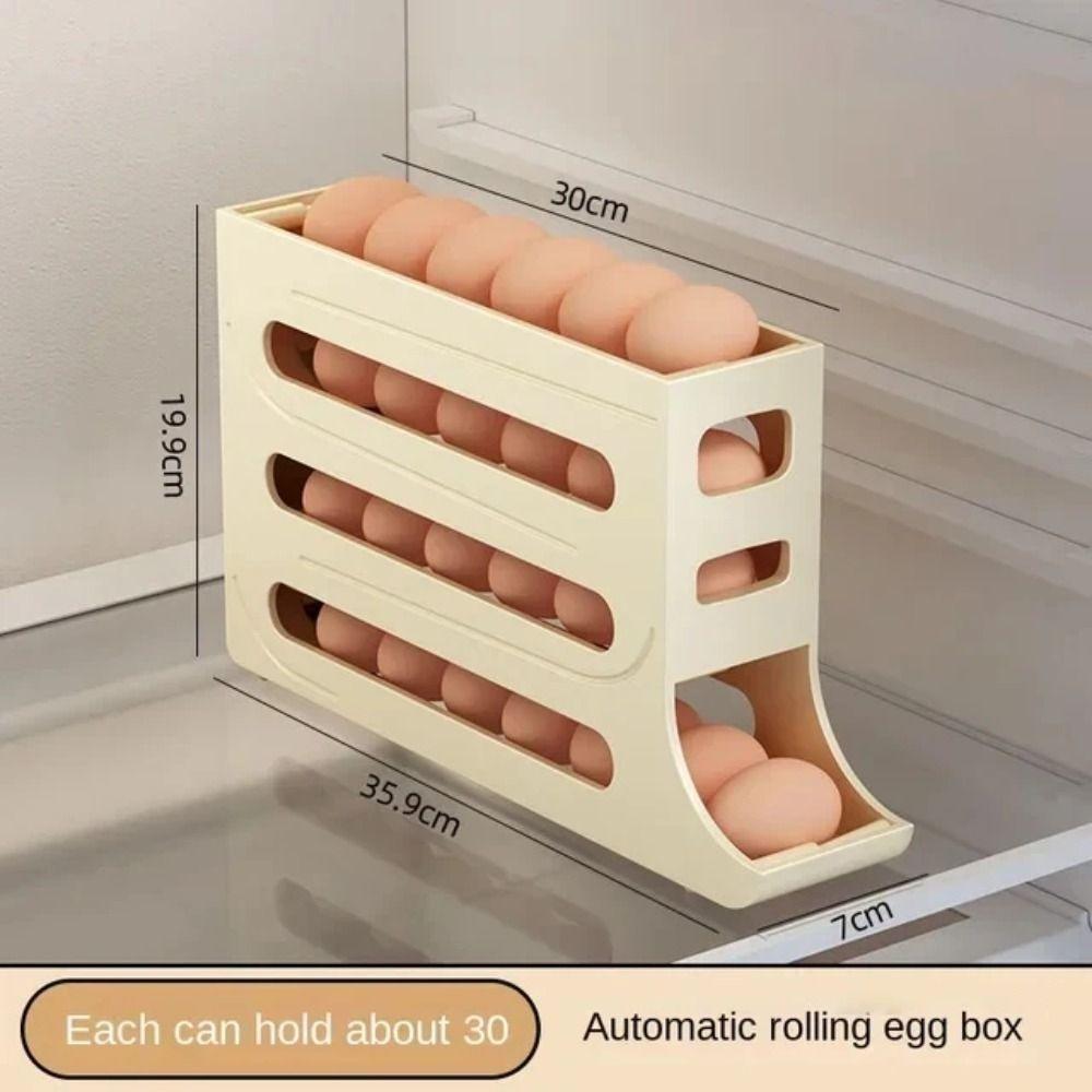 Flippable Refrigerator Egg Storage Box 30/20 Grid Egg Dispenser Preservation Box  Kitchen Storage