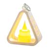Creative Bedside Lamp Warm White Small Gift Idea Triangle Desk Lamp Ornament Nightlight for Cabinet Office Dorm Bedroom Study