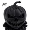 Dark Atmosphere Home Accents 3D Printed Evil Pumpkin Head Figurine with Ruffled Collar, Gothic Artistic Desktop Holiday Gifts Jack O Lantern