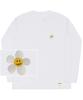 GRAVER [Unisex] Flower Dot Embroidered Long Sleeve_White