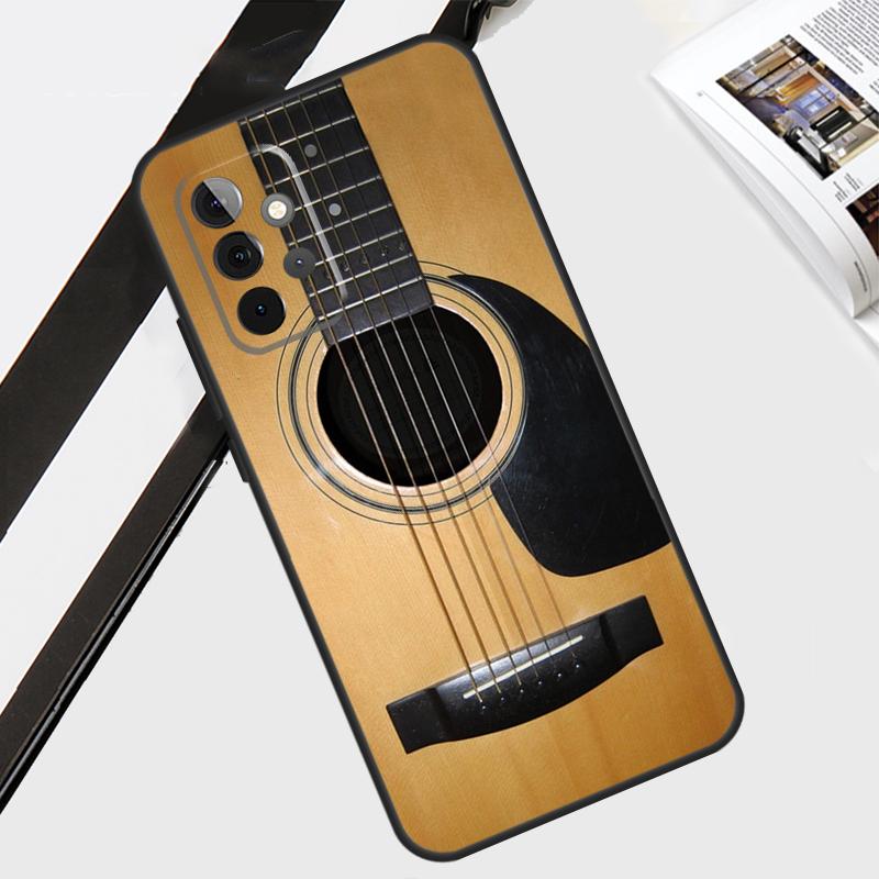 Guitar Instrument Music Case For Samsung Galaxy A56 A36 A26 A16 A06 A54 A34 A14 A12 A22 A32 A52 A13 A53 A15 A35 A55