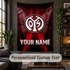 Personalized Wall Tapestry,Mainz 05 Custom Text, Soft Fabric Wall Art For Indoor Decoration