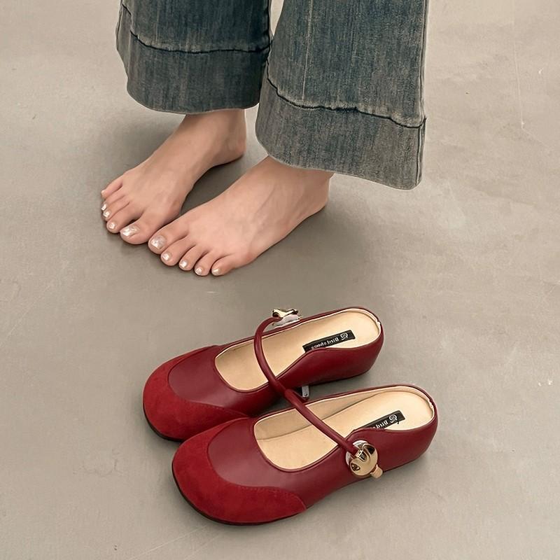 

French inner heightening bag head half slippers women s summer outer wear 2025 new casual versatile one-pedal Muller sandals 40