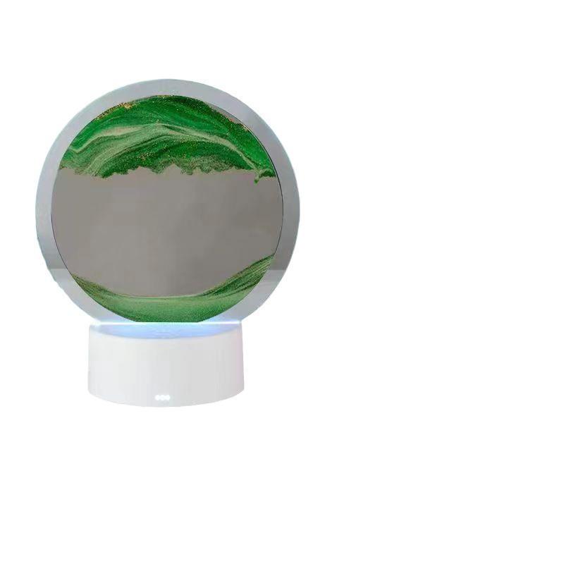 3D Flowing Sand Night Light - Artistic Desktop Decoration Lamp for Bedroom Ambiance