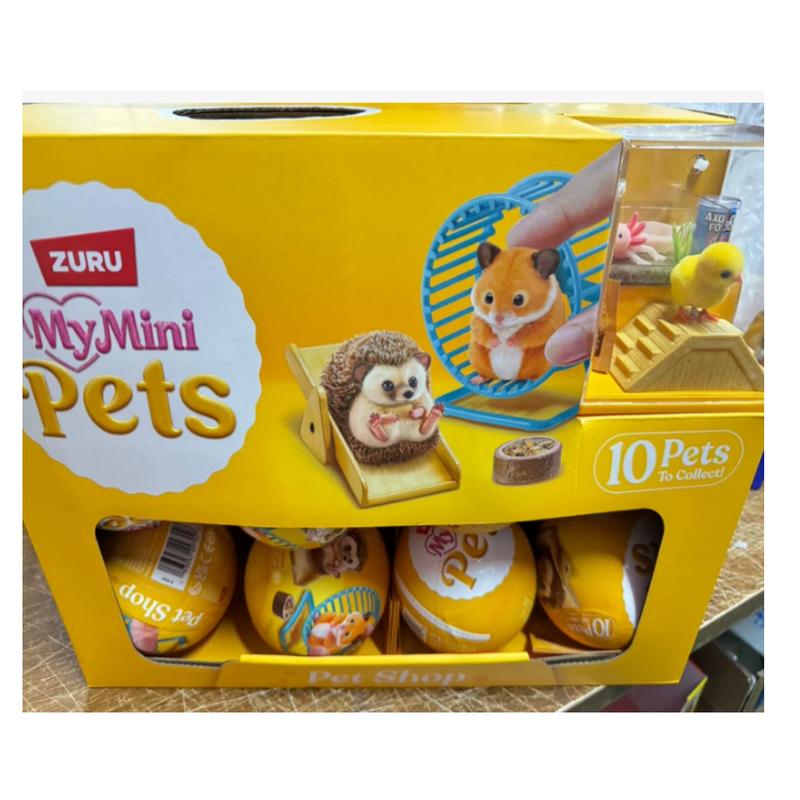 NEW ZURU My Mini Blind Box Flocked Miniature Cute Hedgehog Pet Collectible Toy Desktop Decoration For Adult Collection Hobby