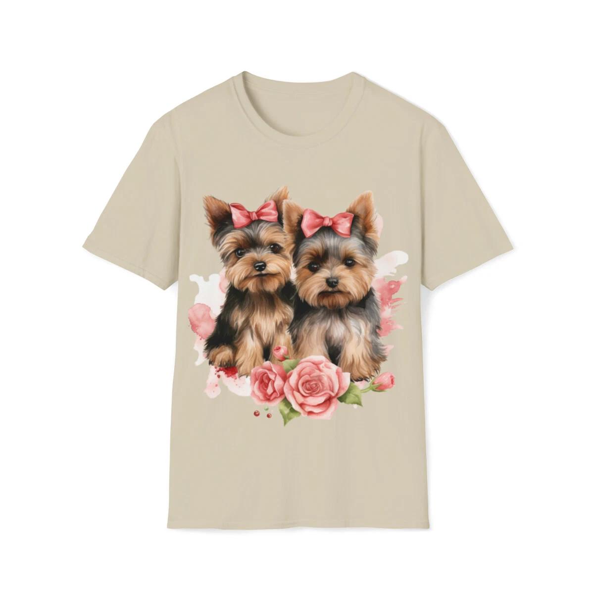 Floral Yorkie Mom Shirt Yorkshire Terrier Shirt Girl Shirt Dog Owner Shirt XL