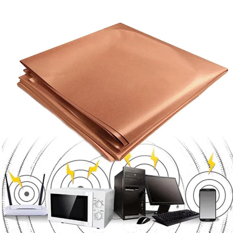 Faraday Cloth Conductive Copper Fabric Reduce EMF/EMI Protection Material Blocking RFID/RF Shields Signals (WiFi, Phone)