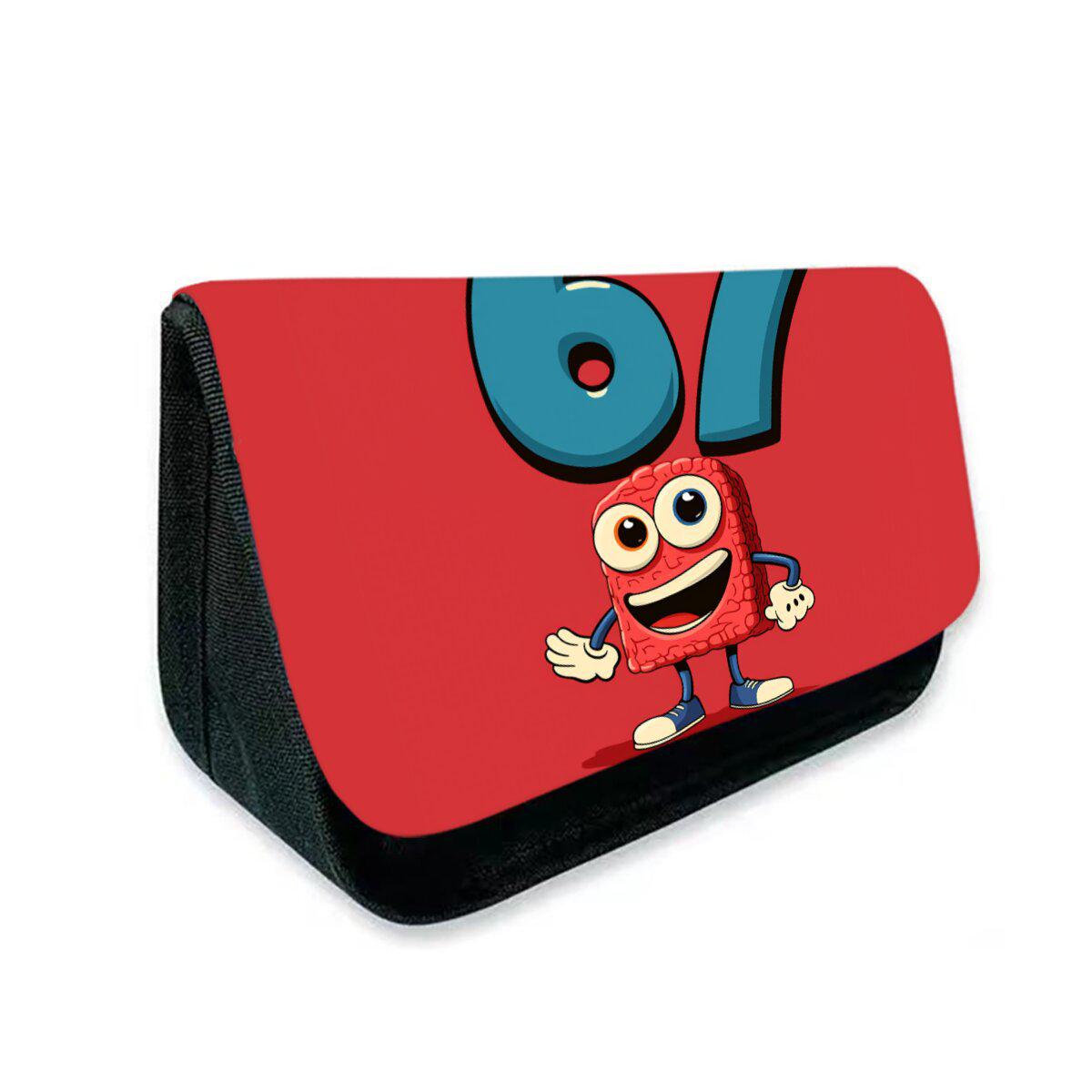 

Number 67 Flip-Top Pencil Case – Primary School Student DIY Printed Stationery Box Triangle Double-layer Flip-top Pencil Case