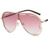 NEW Sun Glasses Women Anti-UV Spectacles Butterfly Google Oversize Frame Eyeglasses Personality Siamese Lens Sunglasses