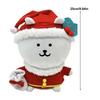 Plush Doll Cartoon Christmas Stuffy Doll Christmas Hat Christmas Throw Pillows Huggable Christmas Plush Toy 25cm Cute