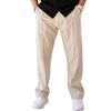 2025 Men's Oversized Loose Straight-Leg Sports Striped Casual Pants for Autumn/Winter