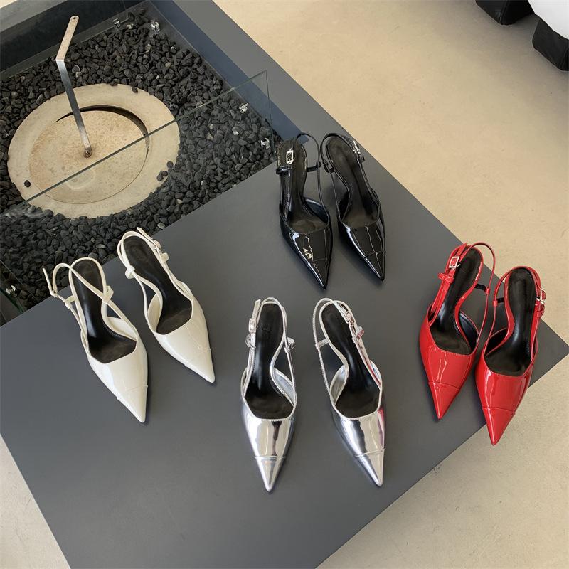 Spring women's shoes fashion temperament European and American style pointed high heels women's thin heels empty single shoes women