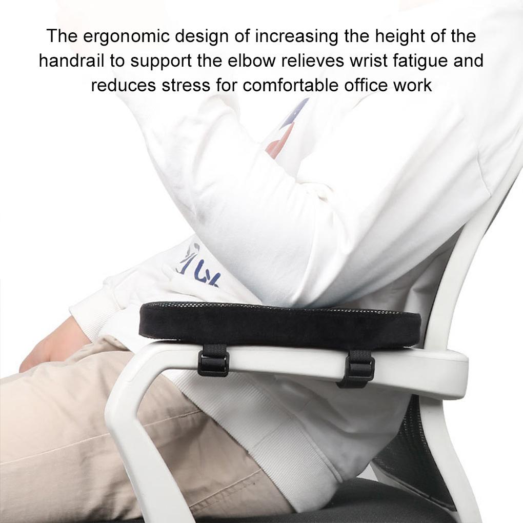 2PCS Soft Armrest Cushion PP Sponge Foam Home/Office Chair Arm Rest Covers Computer Gaming Elbow Cushion,Removable Cushion