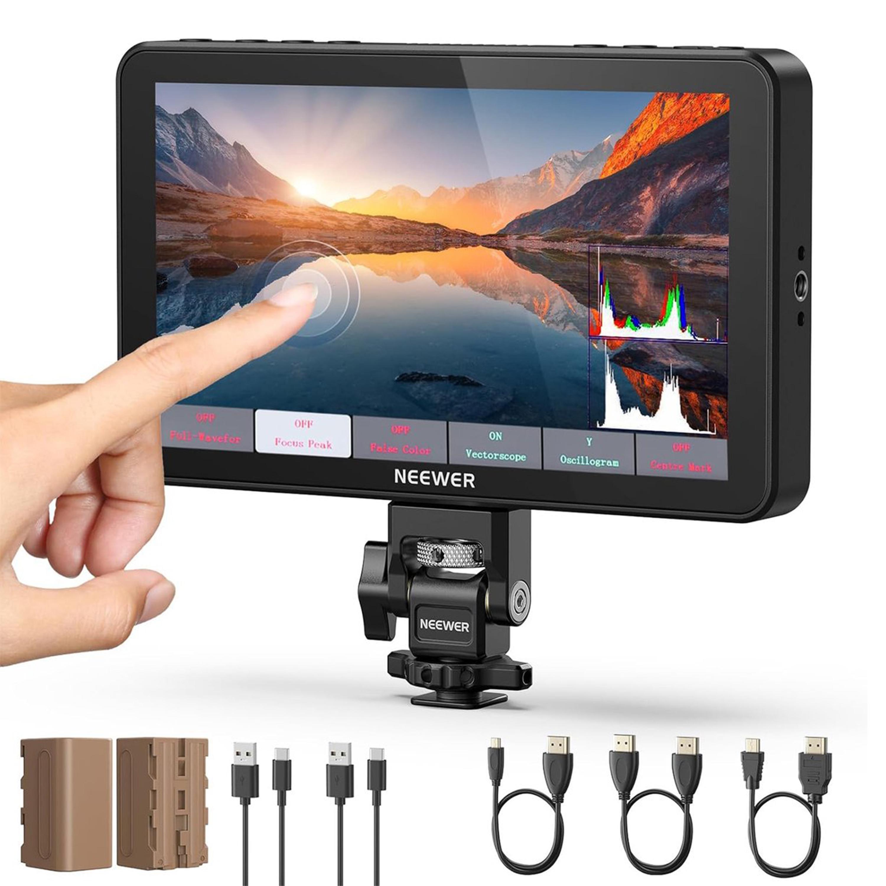 wonderful place Neewer F700 - 7 Camera Monitor, 2000 Nits Ips Hd 1920 X 1080 Touchscreen Met 3D Lut, Hdmi 4K Loop In/Out Met Peaking Focus