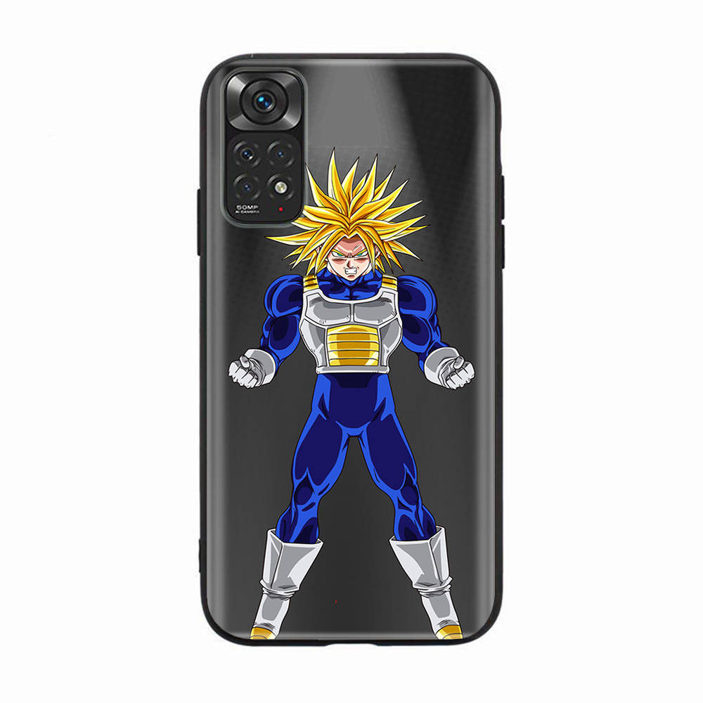 D-55 Dragon Z Ball Black Sofe Case for iPhone 16 15 Plus 14 13 Mini 12 11 Pro 8 6 6S SE 5 XR XS Max Realme C30 C33 C32 9I VIVO V29 V27 V23 Y36