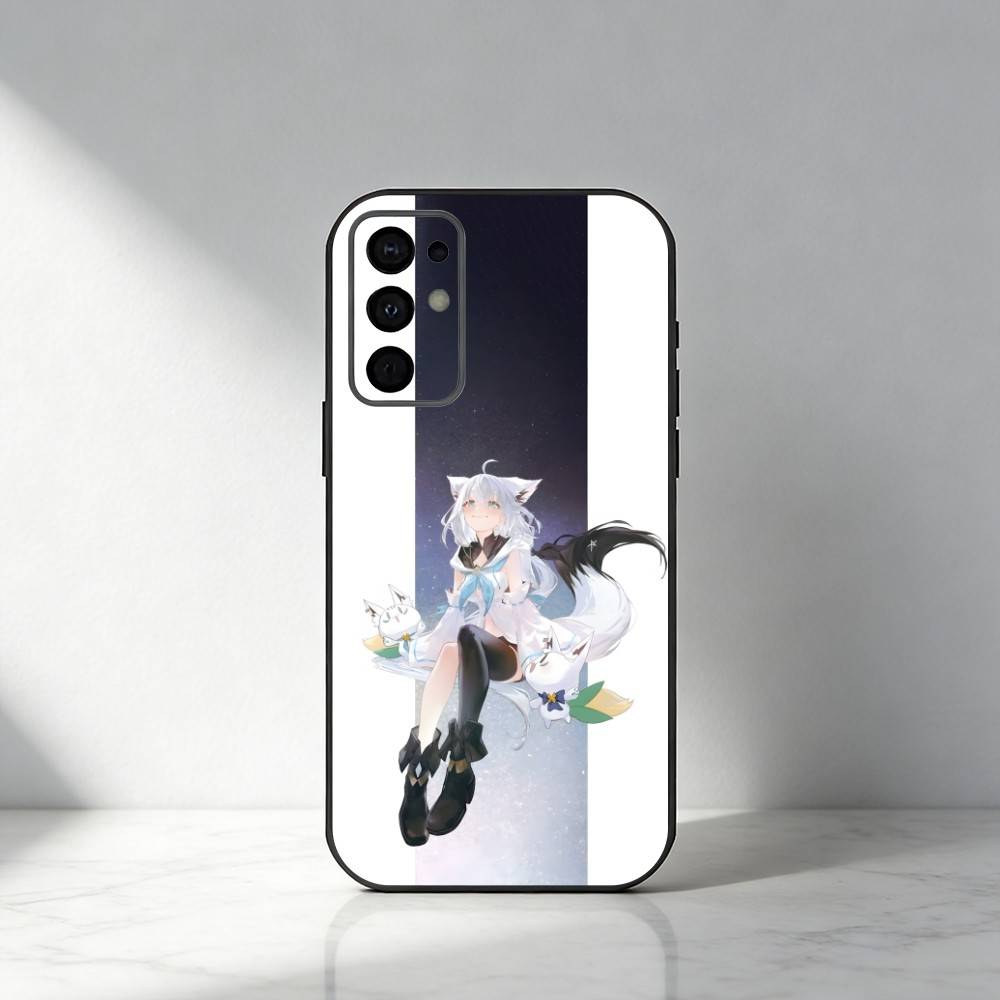 HOLO Shirakami Fubuki  Phone Case For Samsung S25,S24,S21,S22,S23,S30,Ultra,S20,Plus,Fe,Note,5G Black Cover