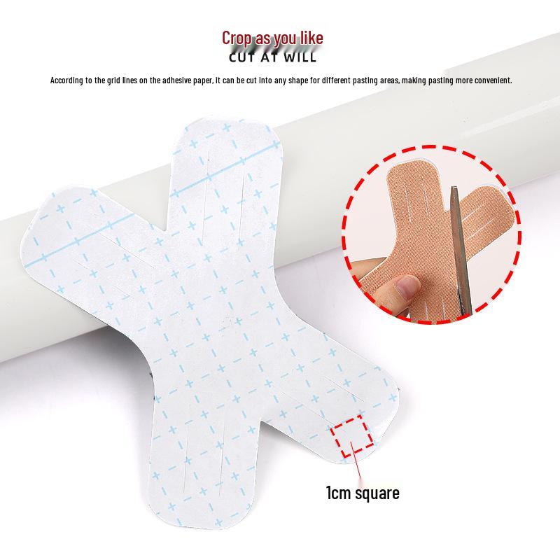 X-Shaped Pre-Cut Kinesiology Tape for Basketball Fitness: Thigh, Shoulder, and Knee Support