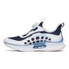 Anta Kids Wind Chaser 4.0 Non-Slip Shock Absorbing Wear-Resistant Breathable Low-Top Running Shoes Kids Sneaker Blue White Pink 322225516-7