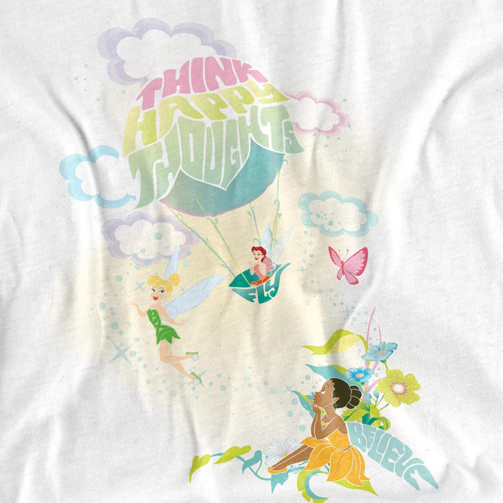 Disney Fairies Unisex Adult Think Happy Thoughts Tinker Bell & Iridessa T-Shirt