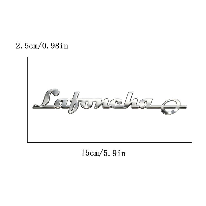 Metal Trendy Unique Symbol YOUR NAME Font Stickers Custom Logo Applicable to Car Trunk, DIY Accessories Personalized Badge Gifts