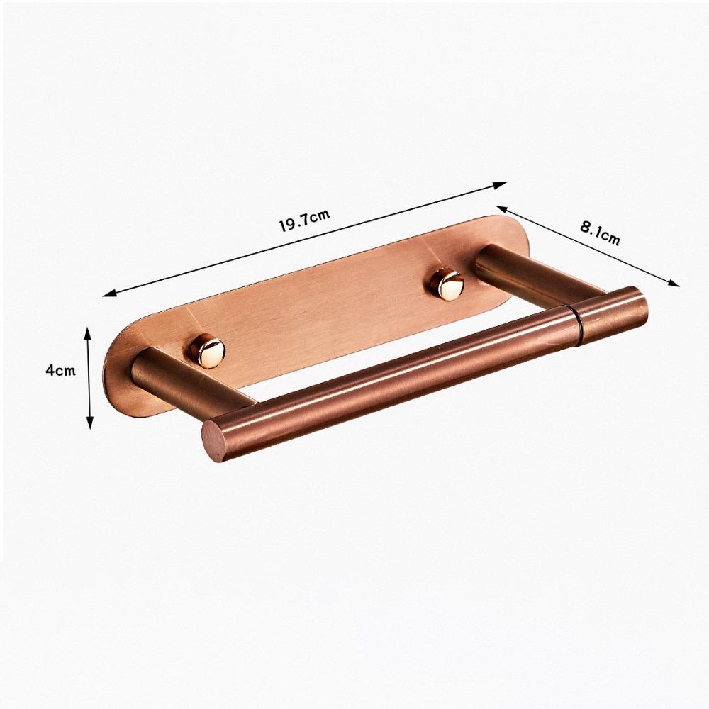 Wall Mounted Toilet Paper Holder Stainless Steel Self Adhesive Toilet Roll Holder Rustproof No Drilling Tissue Roll Holder RV