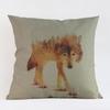 Animal Landscape Special Design Style Throw Pillow Case Rabbit Wolf Dog Elk Home Decor Living Room Sofa Cushion Cover Cojines