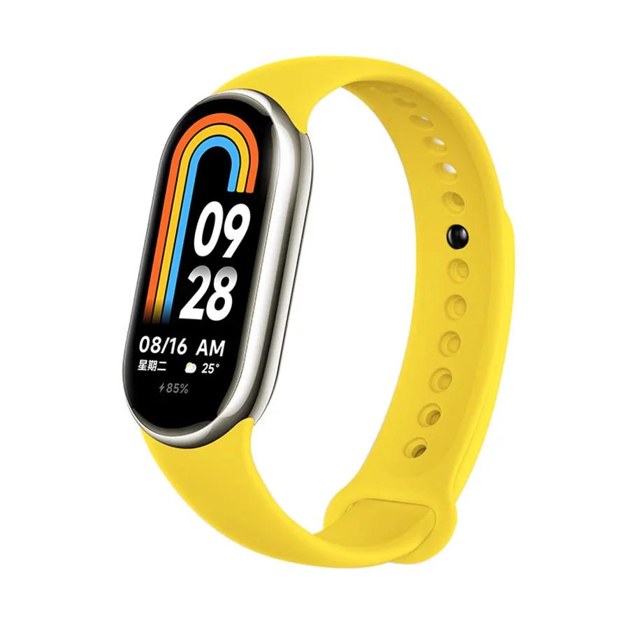 Rubber Strap for Mi Band 8 Bracelet Xiaomi Mi Band 8 NFC Silicone Sport Strap Quick Release Correa Miband 8 SmartWatch Wristband