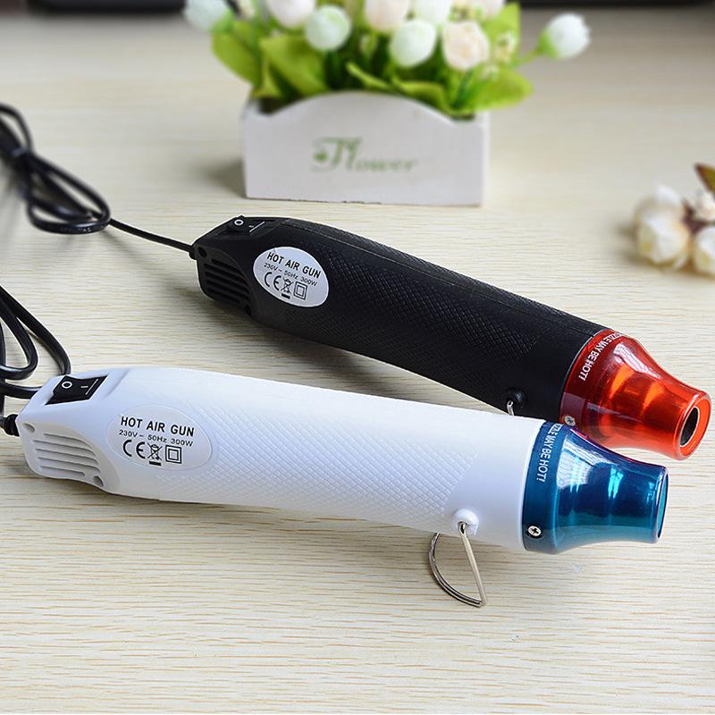 

300W Handheld Hot Air Gun for Polymer Clay, DIY Rubber Stamps, Embossing Powder & Heat Shrink Film 220V EU Plug White Hot Air Gun