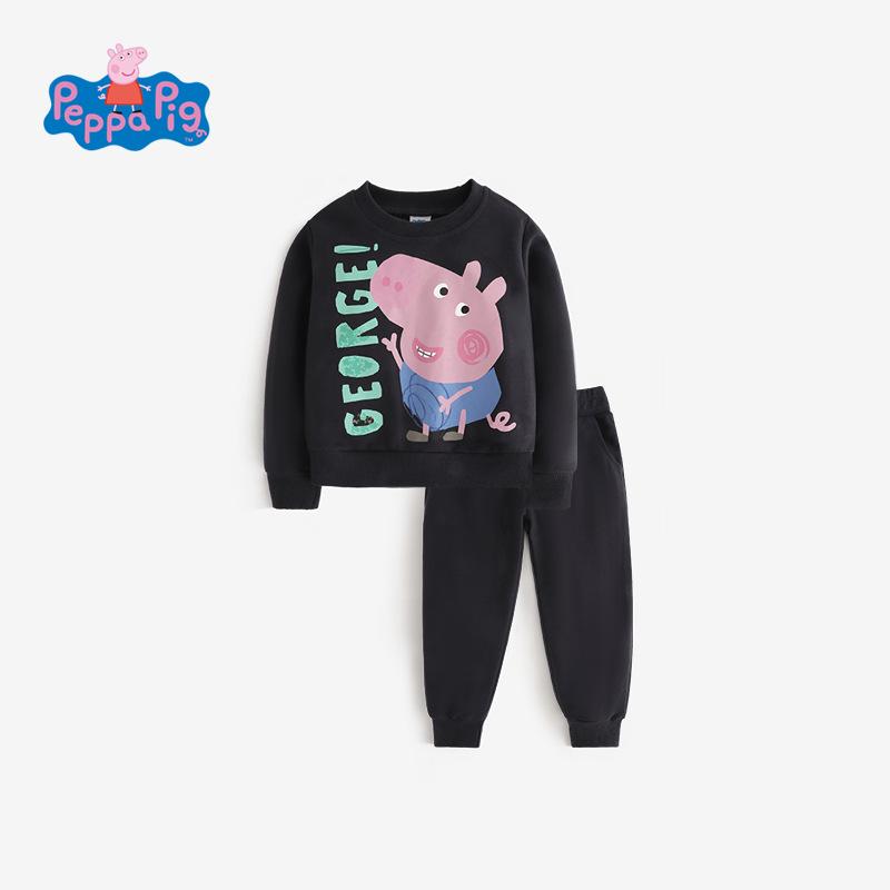 Σετ Δύο Τεμαχίων με Σχέδιο Δεινόσαυρο Peppa Pig: Φούτερ Μακρυμάνικο & Φόρμα