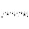 Web Window Sticker Halloween Spider Static Cling, Black Silhouette Glass Wall Sticker, No Residue Self-Adhesive Decorations Spooky Decal, Decor