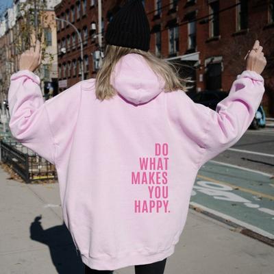 Moda Otoño Invierno Sudadera con Capucha para Mujer con Estampado de Letras Sudadera con Capucha Deportiva Casual Urbana Ropa Hip Hop Y2k