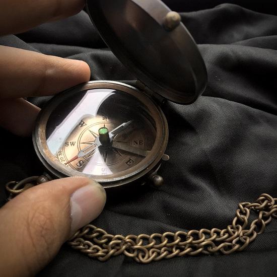 Brújula Piratas Estilo Jack Sparrow Coleccionable Marino Instrumento de Navegación Regalo