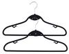 Velvet Hanger Roxi Set 20 Pieces Black