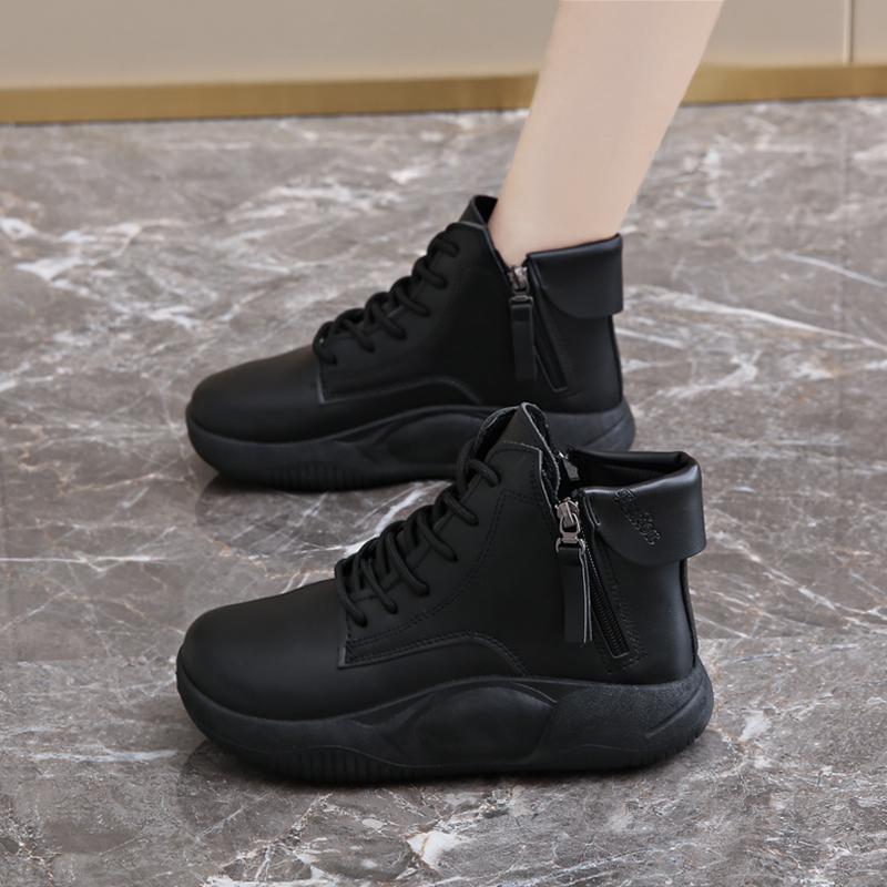 High-top autumn and winter new soft-soled casual short boots 35
