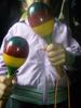 Latin Percussion Egg Brass Set of 2 [TradeWind] Maracas, Percussion, Wooden, Instrument, Shaker, Shape, Eurhythmic, Band, Karaoke, Party, (Palm Wood)