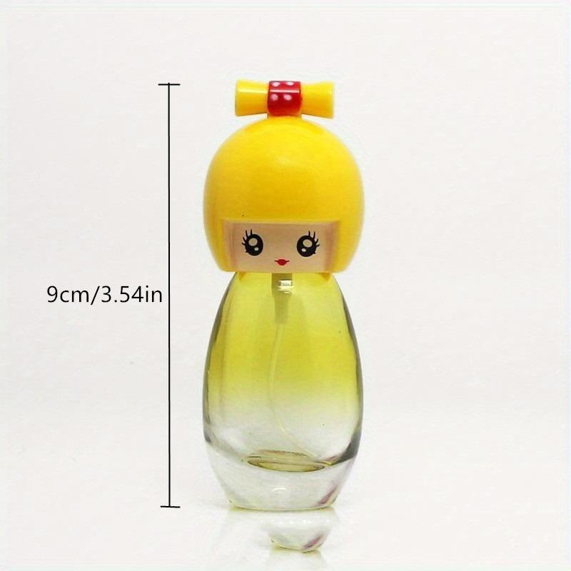 20ML Cute Japanese Kimono Doll Shaped Perfume Glass Spray Bottle Refillable Atomizer Women Travel Perfume Bottle Colorful.