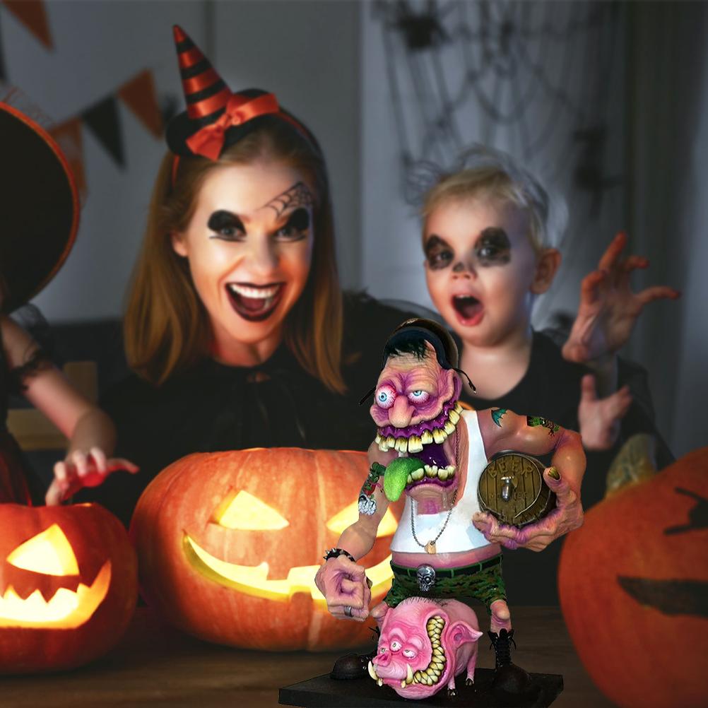 Angry  Statue Horror   Resin Ornament for Halloween Decor