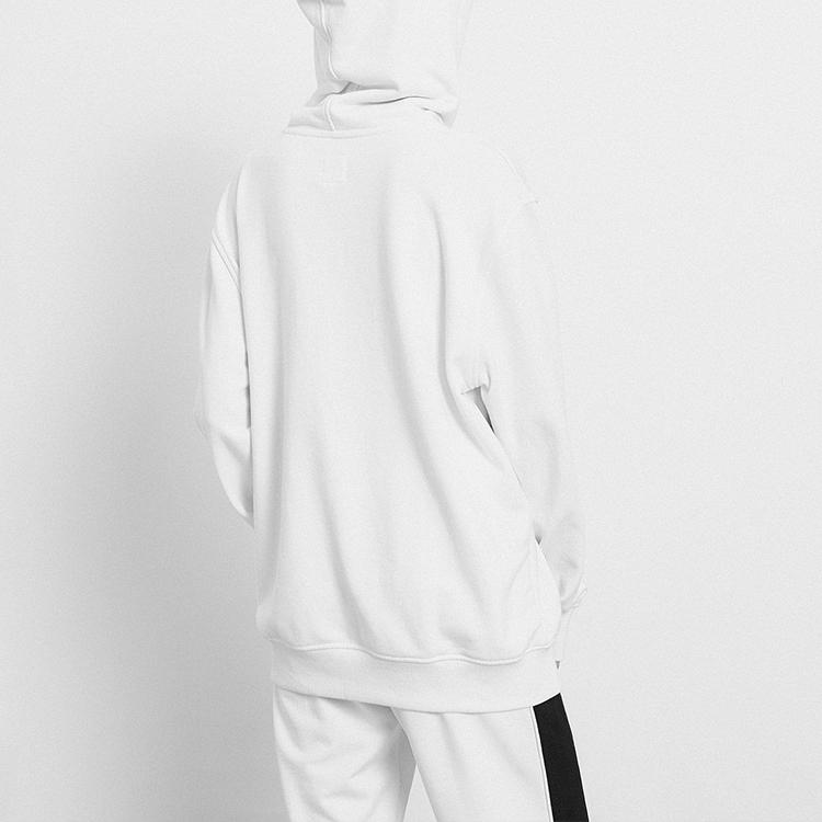 Vans Large Logo Printed Checkered Hoodie Men Hoodies White VN0A48B9WHT