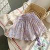 2023 Summer Korean Floral Skirt Shorts for Girls - Sweet Fashionable Kids' Hot Pants