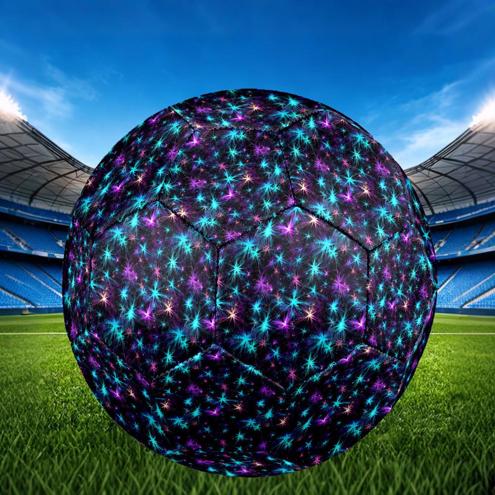 1pc Cosmic Sparkle Size 5 Soccer Ball Professional Match Training Football Indoor &Outdoor Sports Ball Lightweight Durable m6510