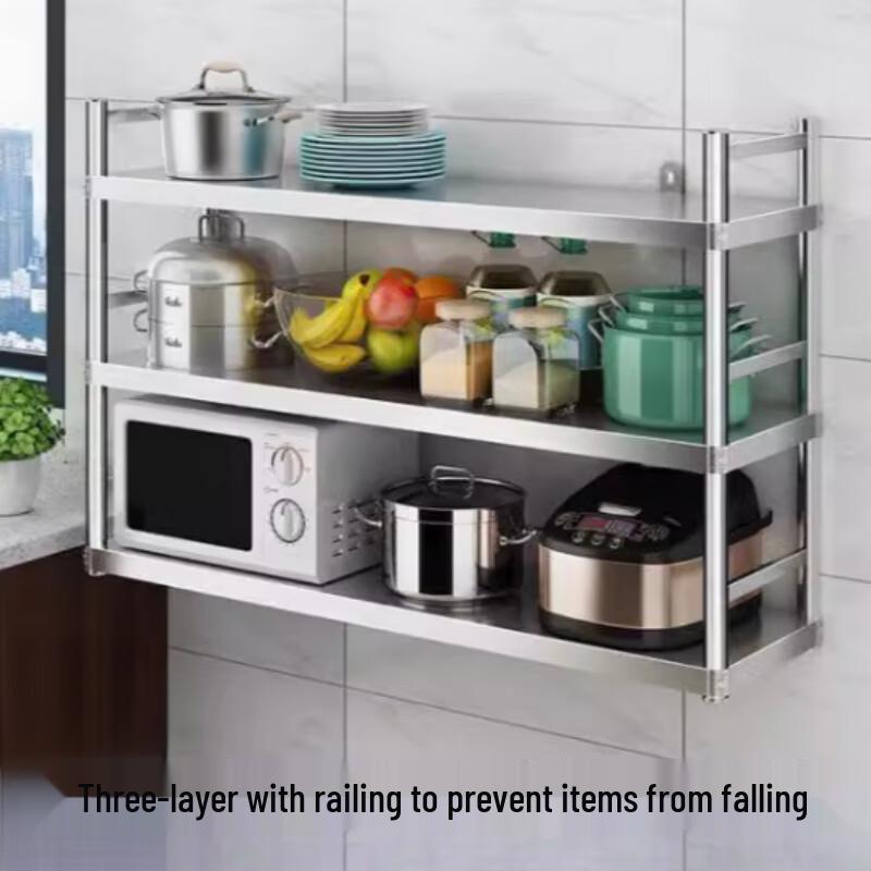 Cloud Frost Edelstahl 3-stöckiges Küchen- & Restaurantregal