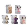 Cat Dog Candle Aromatherapy Mold Beautiful Scented Candles Silicone Mold Aromatherapy Resin Molds DIY Keychain Molds