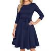 Women's Cocktail Dresses 3/4 Sleeve Vintage Wedding Guest Dress