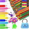 50/100pcs 10.24inch Colorful Long Latex Balloons With Balloon Pump DIY Manual Class Magic Twisting Balloons ZSY