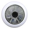 Ceiling Fan Light 6 Gear Wind Stepless Dimmable Quiet Modern Flush Mount Ceiling Fan with Light and