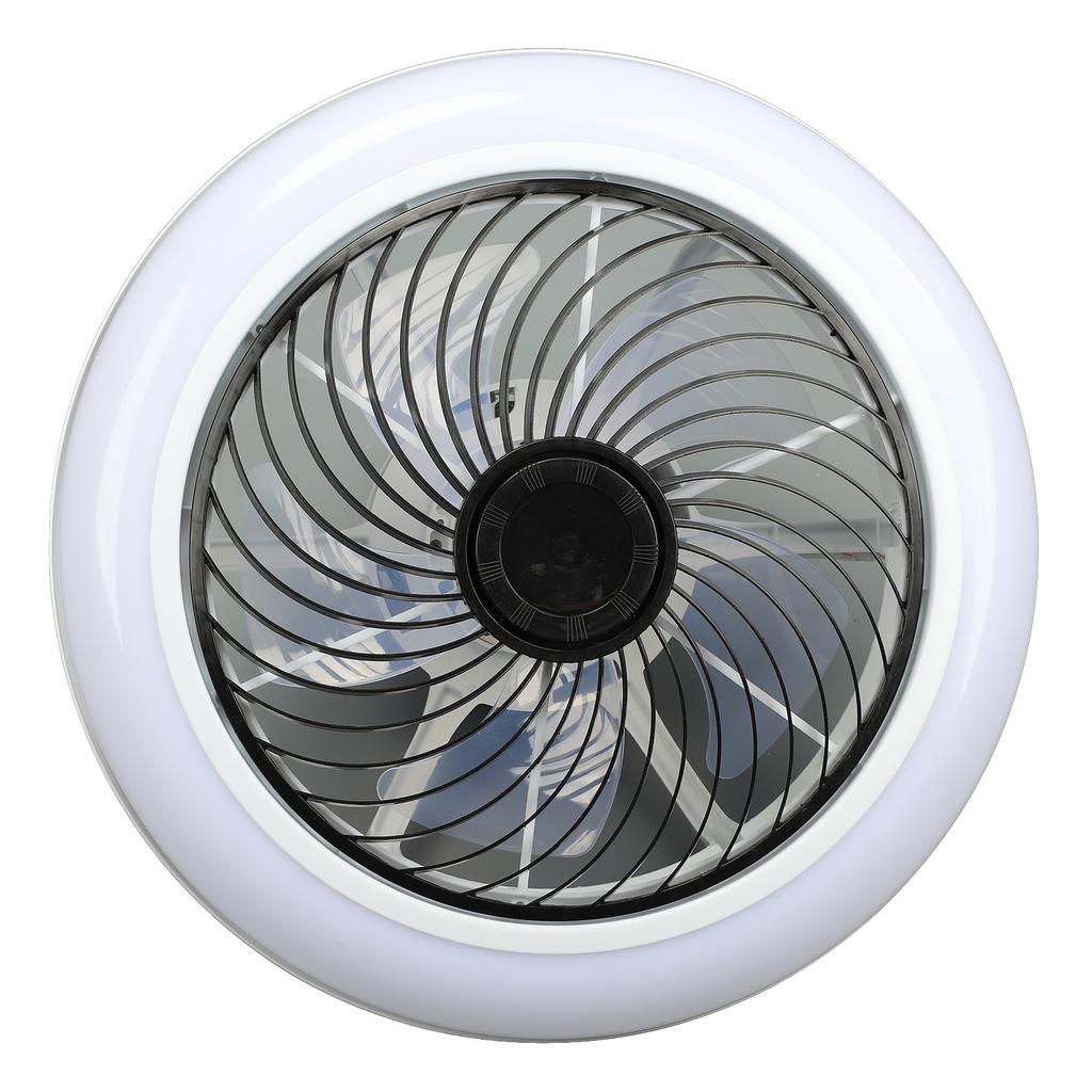 Ceiling Fan Light 6 Gear Wind Stepless Dimmable Quiet Modern Flush Mount Ceiling Fan with Light and