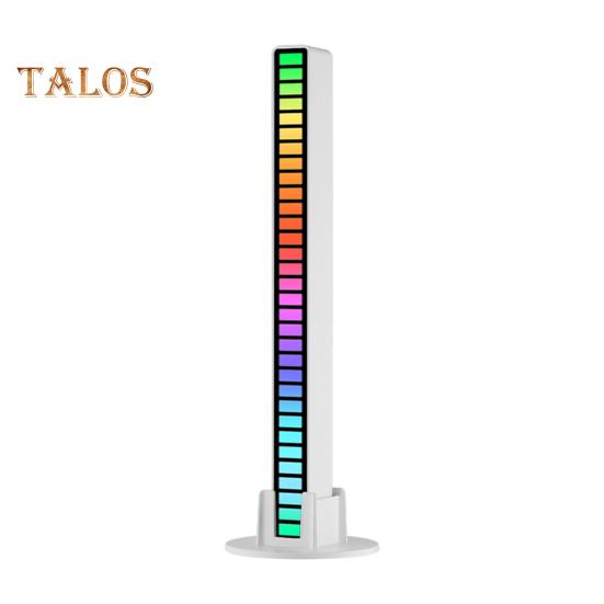 

RGB лампа, музыкальный ритм, звукосниматель, несколько режимов, 5 скоростей, работа от батареи, настольная лампа управления звуком, окружающее освещение Charging белый