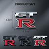 3D Metal GT-R Logo Badge Sticker Rear Trunk Emblem Decal High-Quality Automotive Exterior Accessories