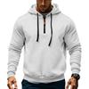 Sudadera con capucha de forro polar para hombre, casual, de manga larga, con cremallera de  1/4, sudaderas tipo jersey